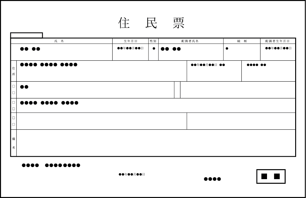 住民票