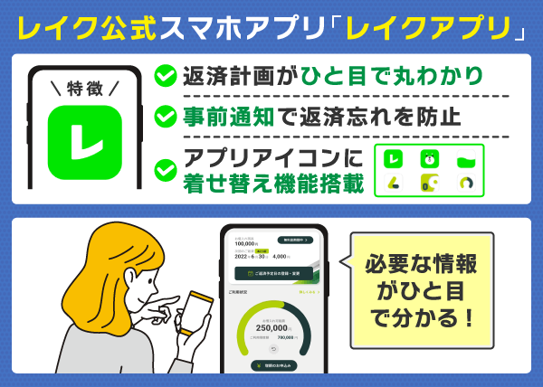 レイクの公式アプリの概要と特徴