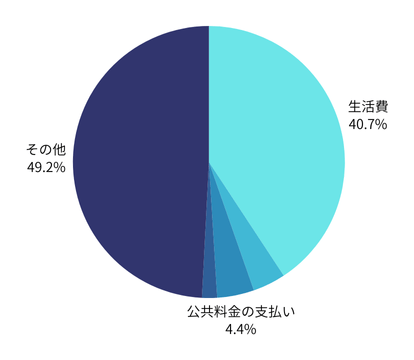 緊急小口資金の利用目的のグラフ